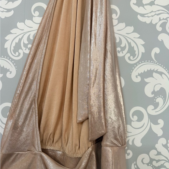 4/$25 • Ripe Metallic Open Back Drapey Halter Top - Picture 4 of 4